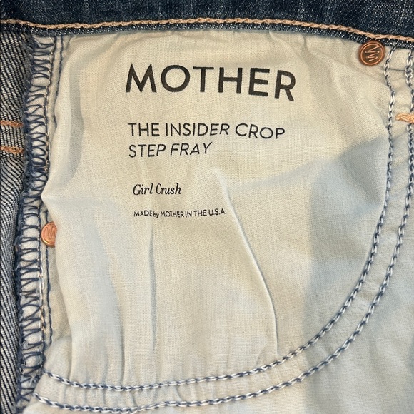 MOTHER The Insider Crop Step Fray - Picture 3 of 8